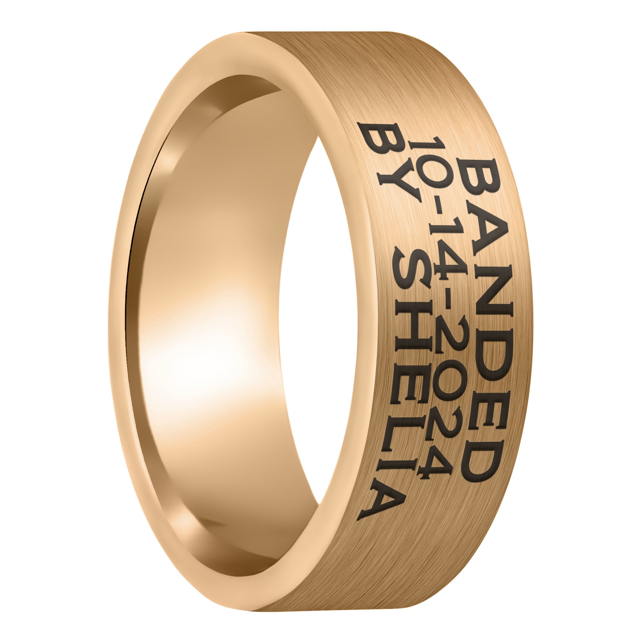 Custom engraved hot sale mens rings