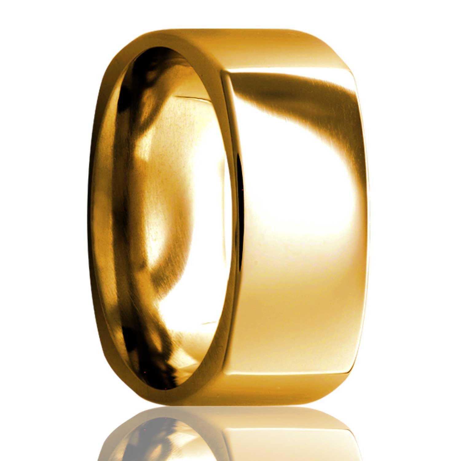 Mens wedding sale bands square shape