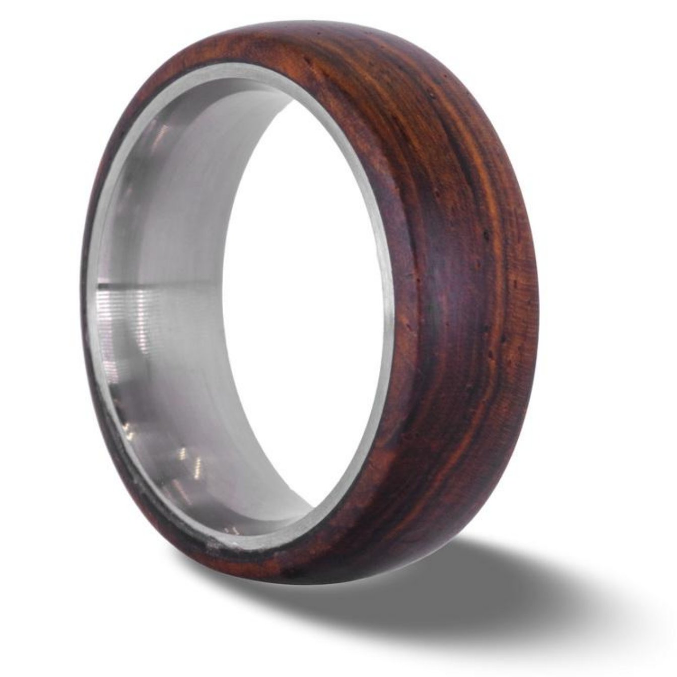 Whiskey Barrel Wood Men's Tungsten Wedding Ring or Band