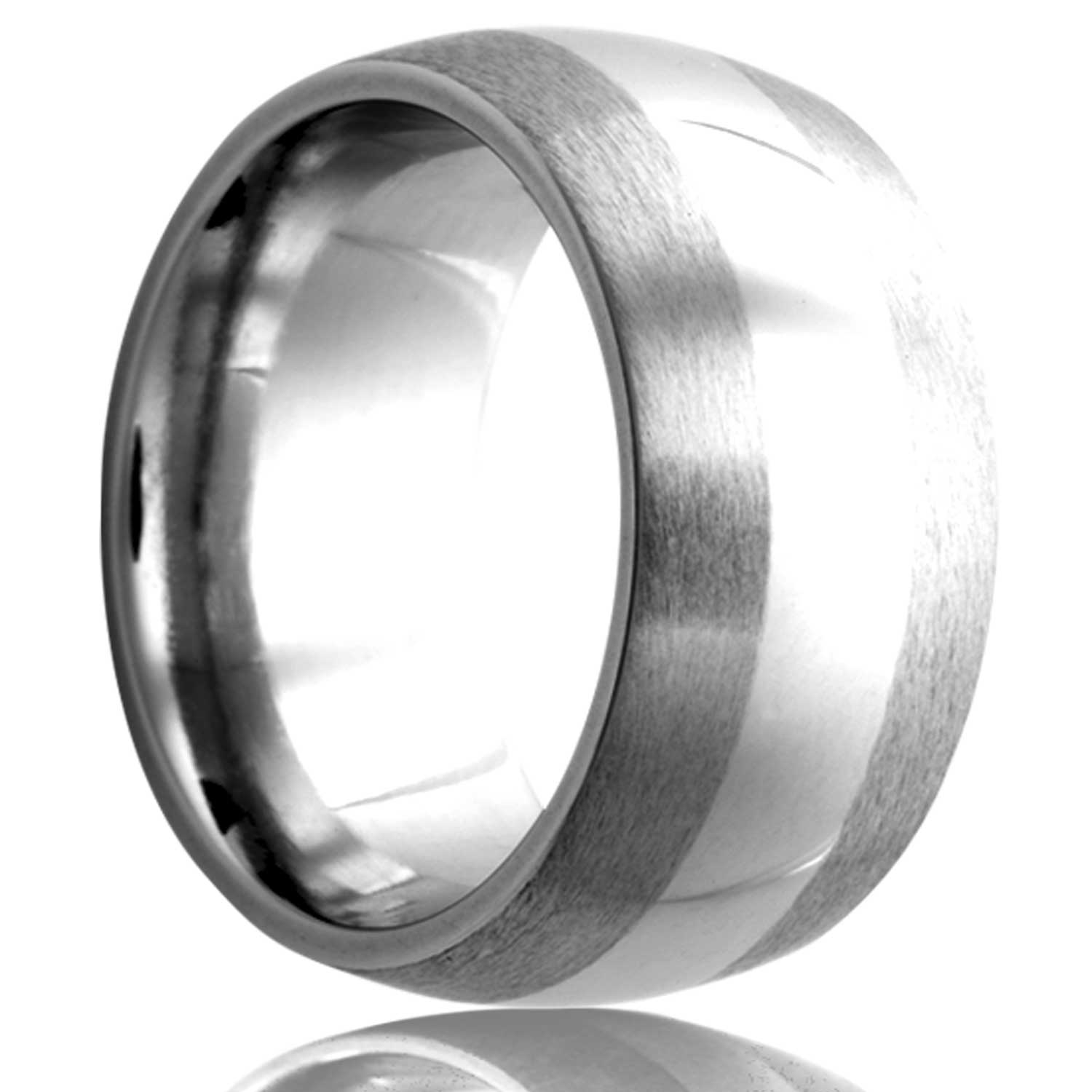 Tungsten Polished Finish Domed Ring authentic Wedding Band