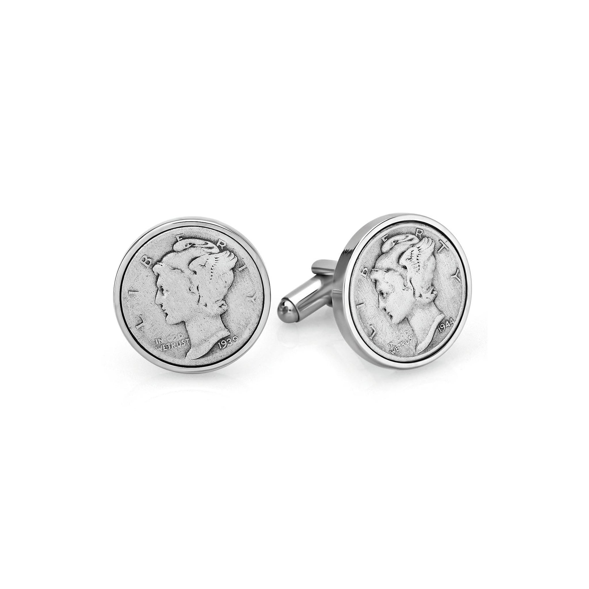 Mercury hot sale dime cufflinks