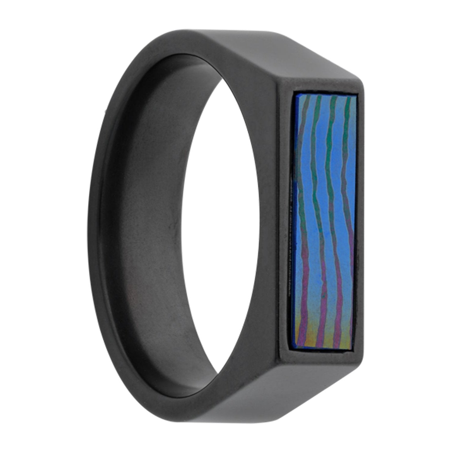 Moku-Ti Zirconium Signet Ring