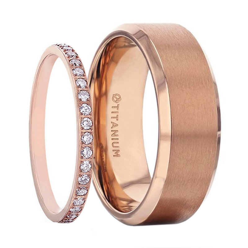 http://www.vanswedenjewelers.com/cdn/shop/products/rose-gold-titanium-couples-matching-wedding-band-set.jpg?v=1677724978
