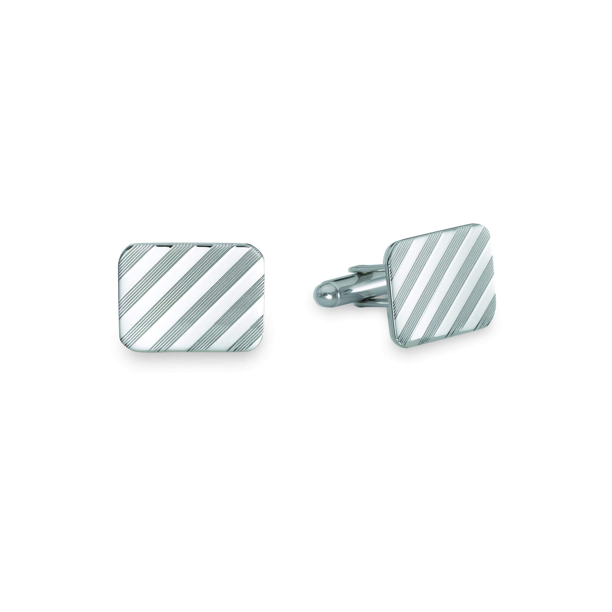 Unique Sterling Silver Rectangular Cuff Links shops +