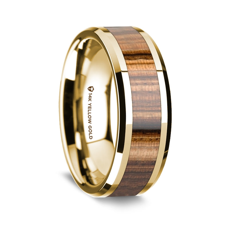 Beveled Edges and Real Zebra Wood Inlay Tungsten hotsell Wedding Band (8mm)