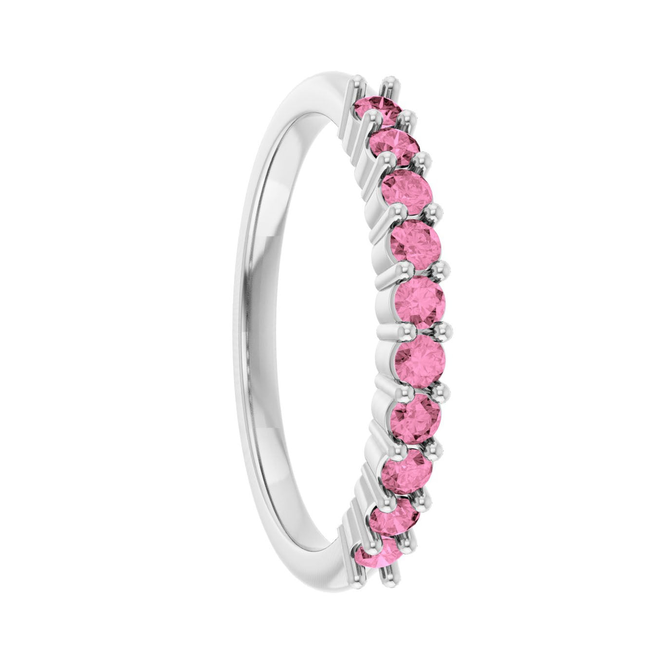 10K White Gold cheapest Pink Sapphire Ring