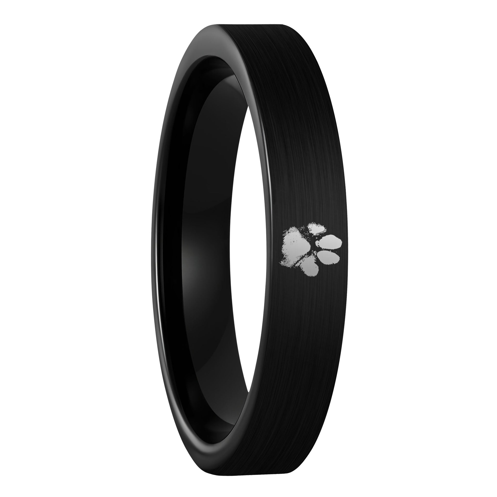 Black 3g brushed ceramic ring | Le Gramme | MATCHES UK