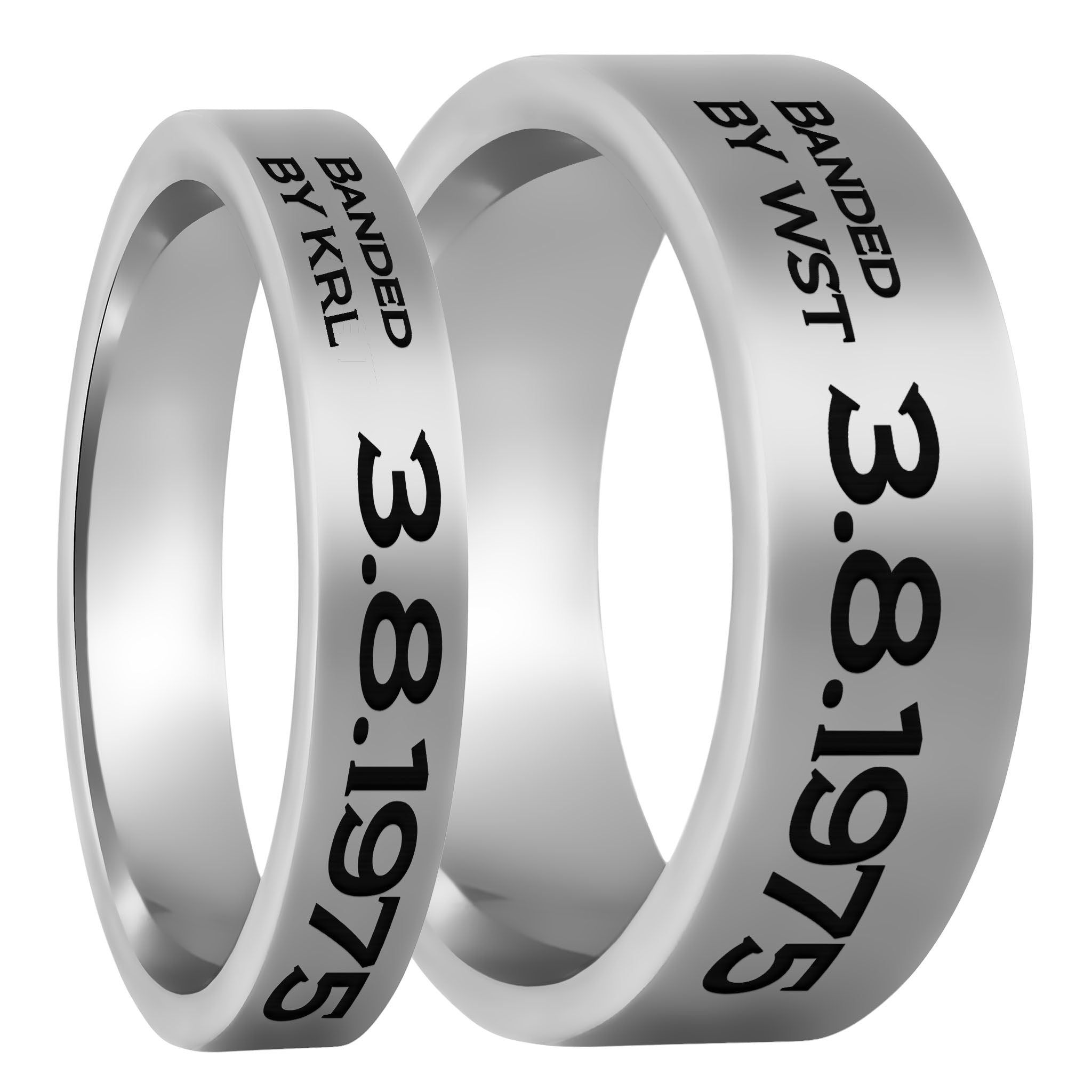 Duck engraved wedding on sale band