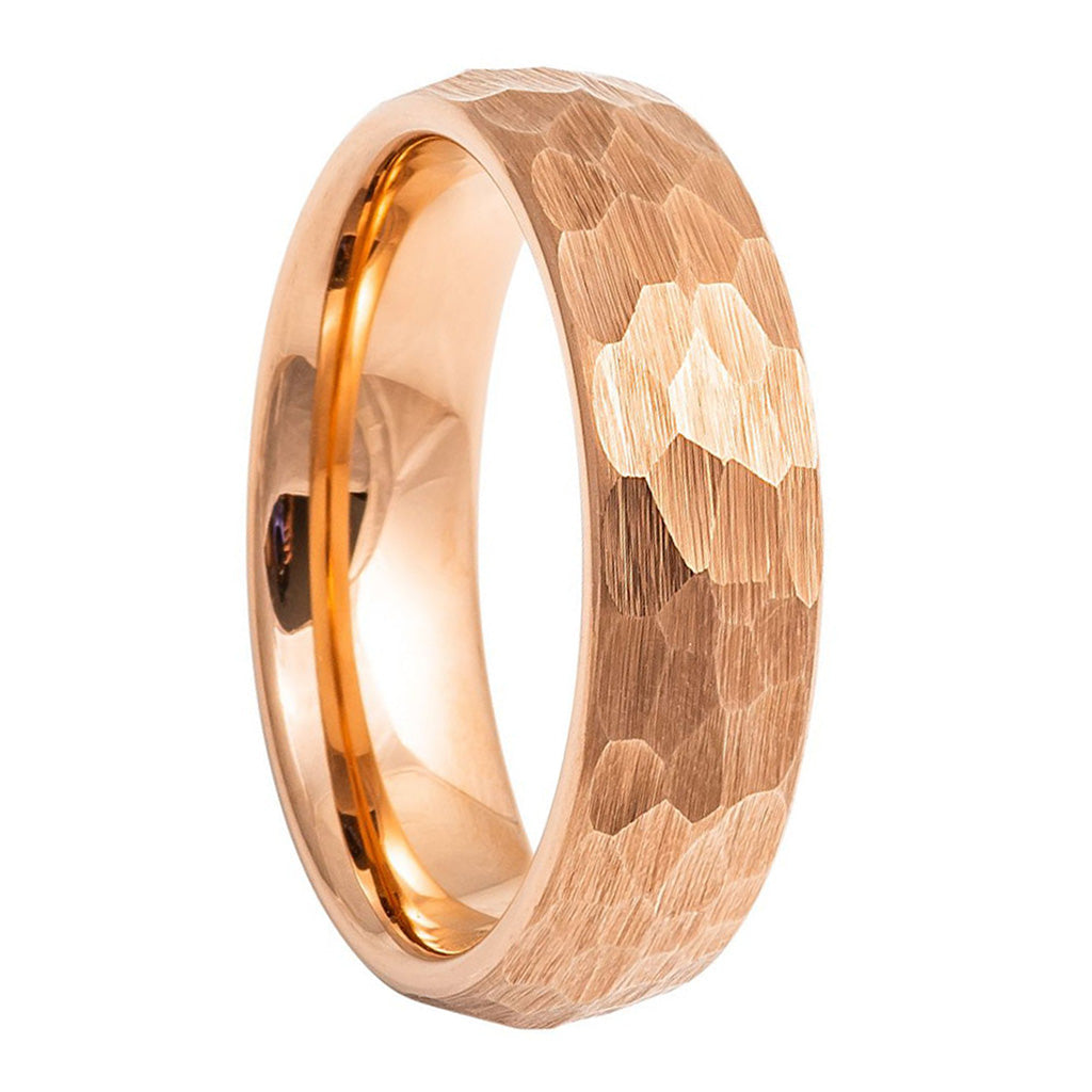 Rose gold tungsten ring hot sale