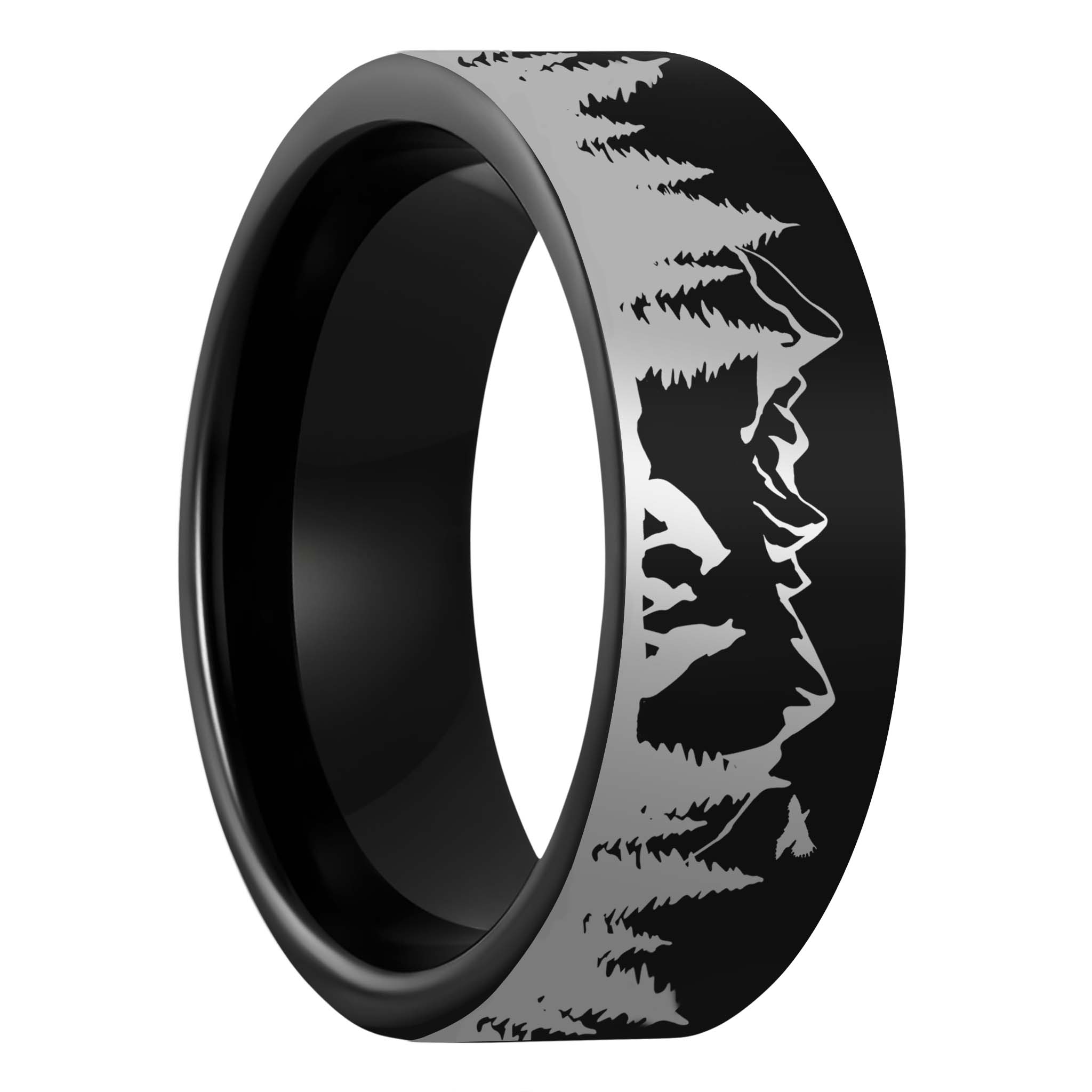 Tungsten hot sale wolf ring