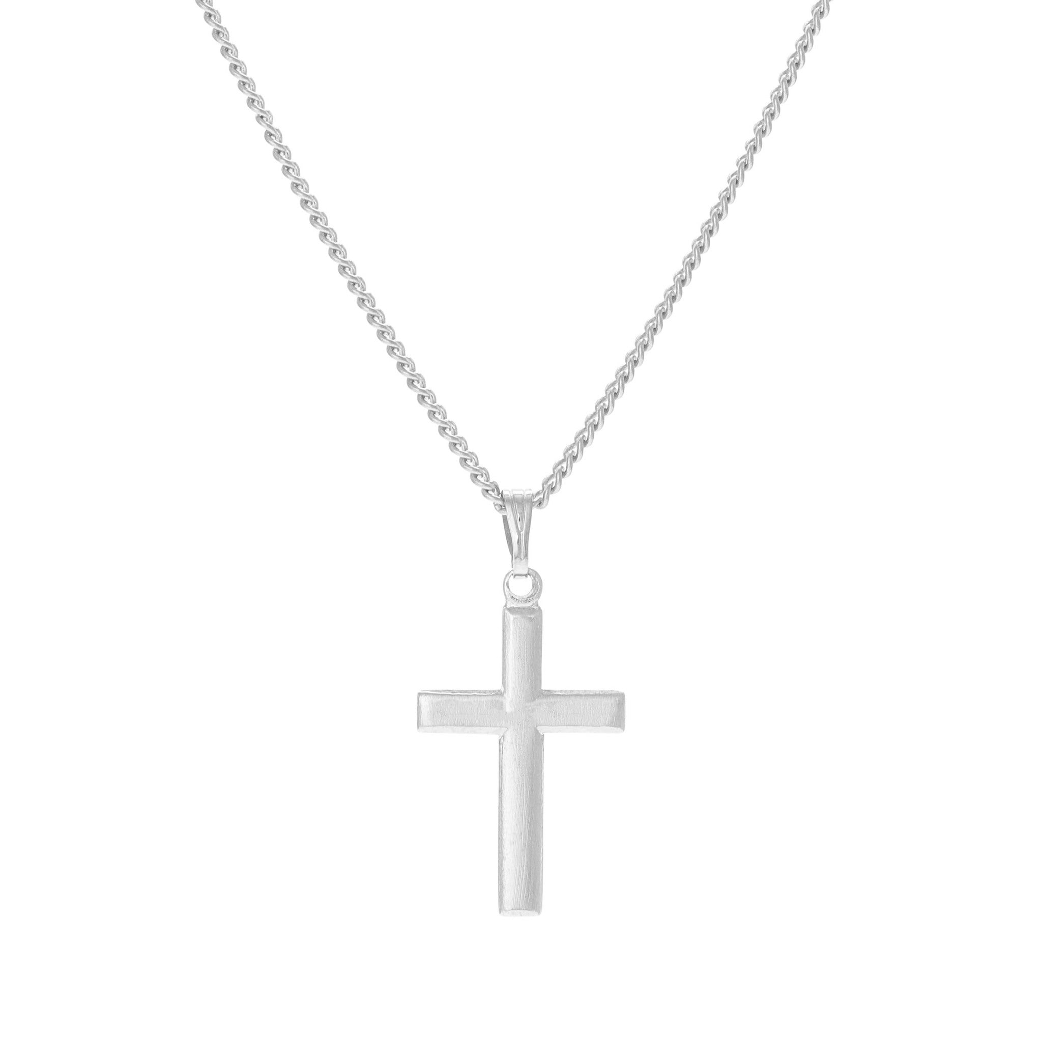 Personalized Mens Engraved Cross Necklace – Be Monogrammed