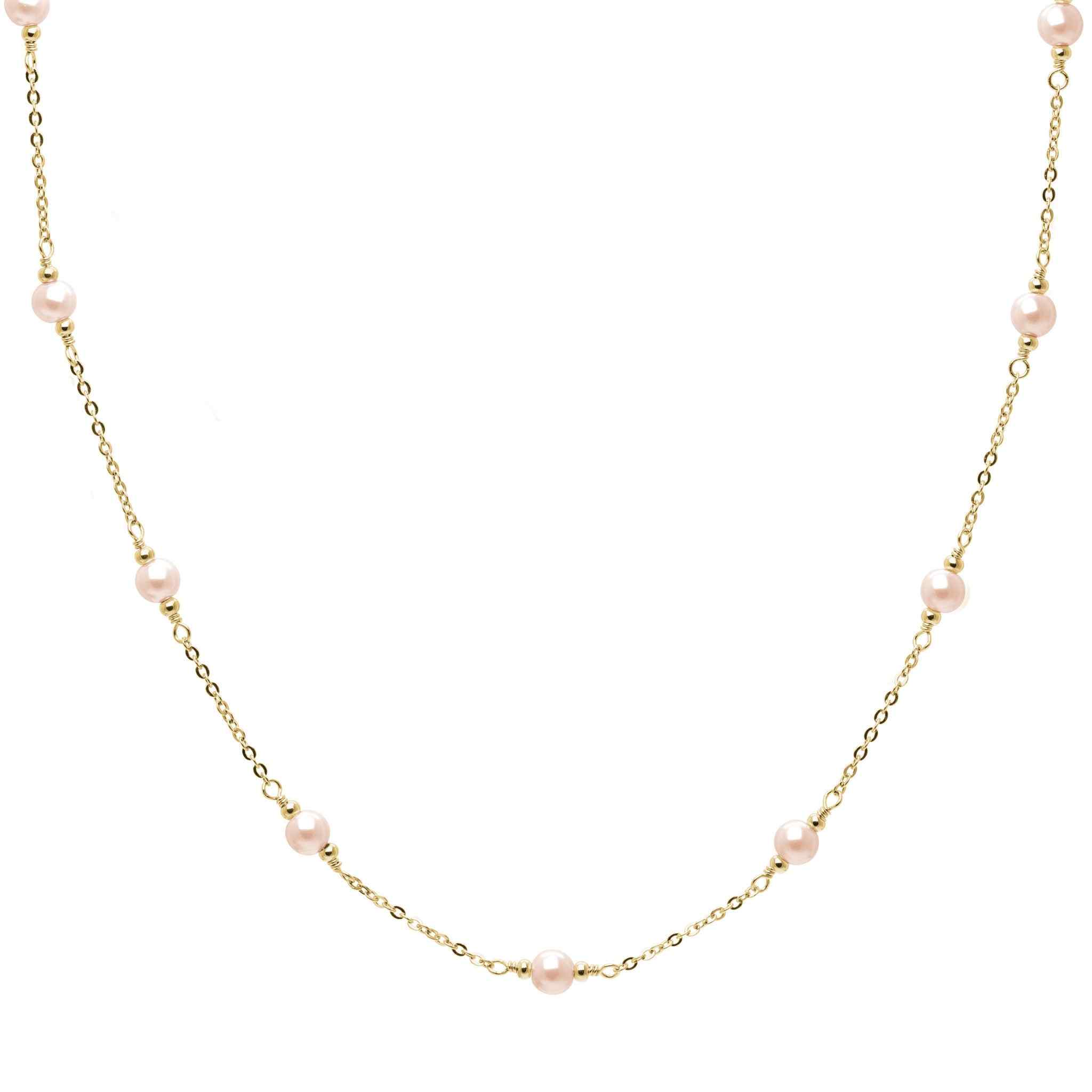 Glass pearl necklace online