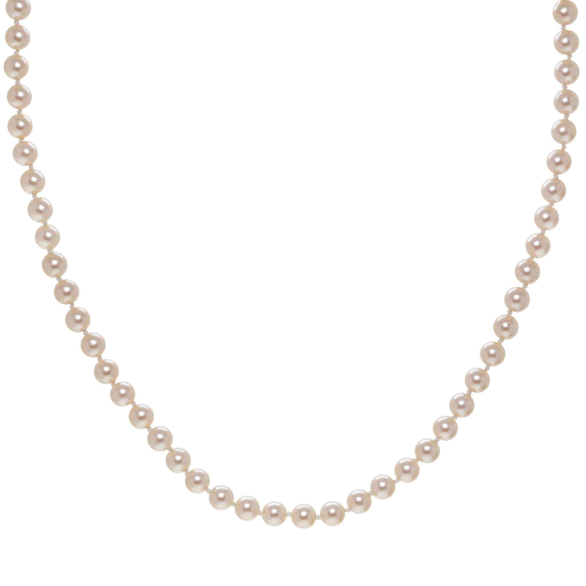 Glass pearls necklace deals