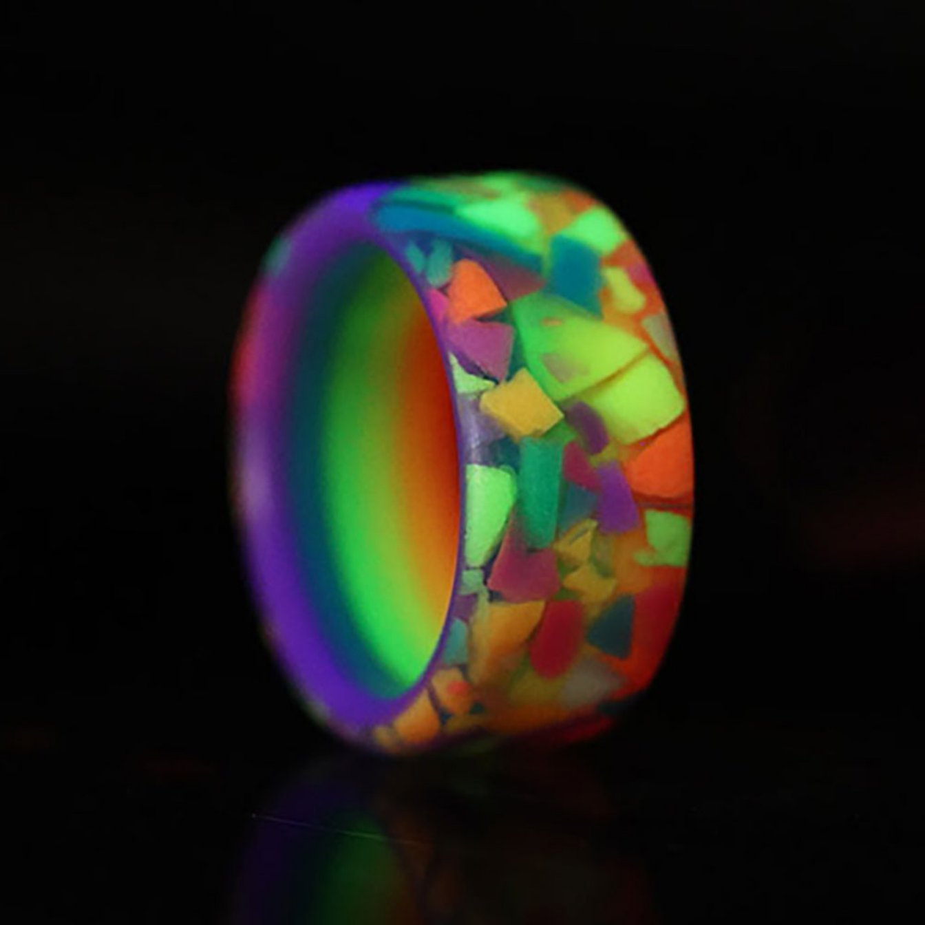 Glow in the dark wedding band outlet