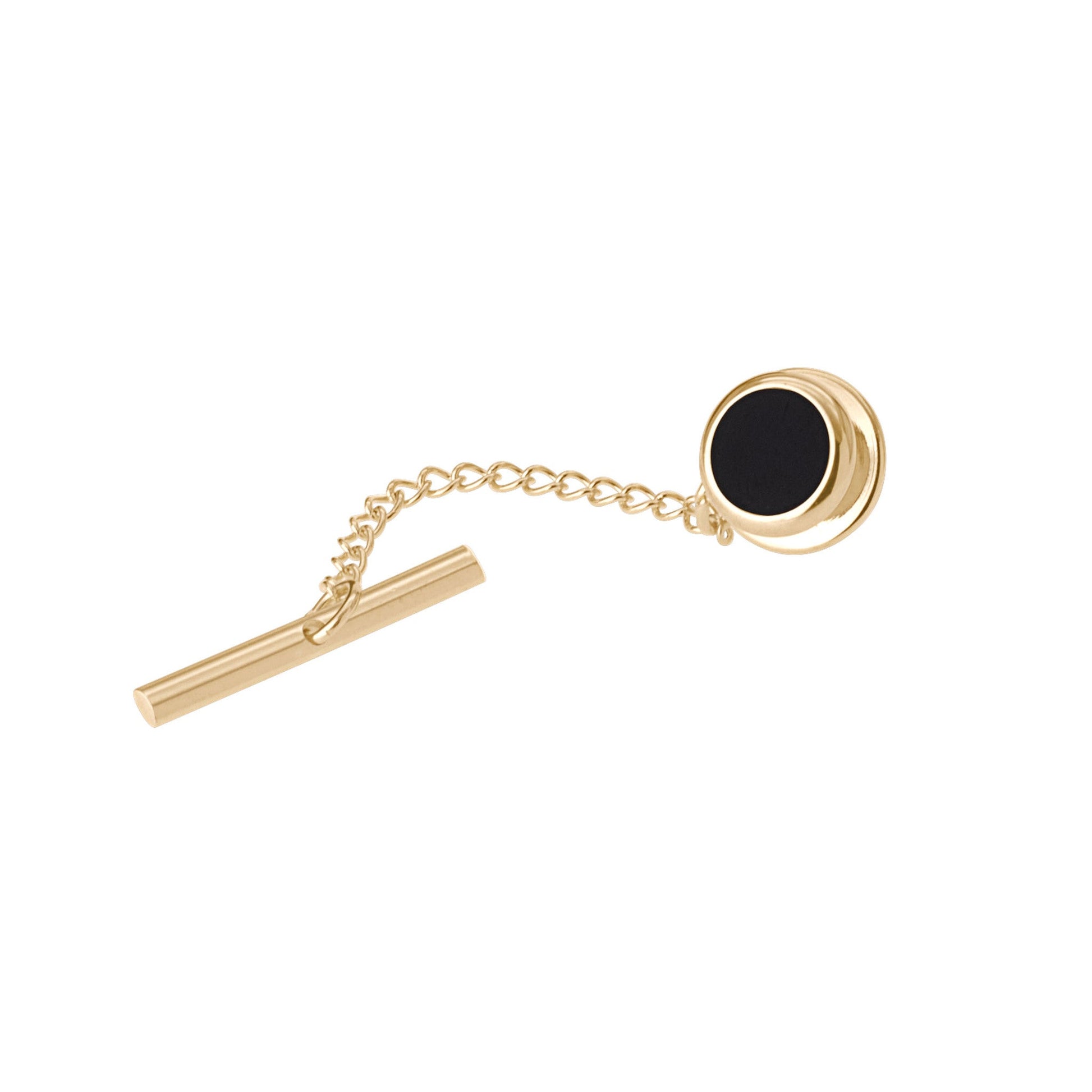 Tie tack chain black