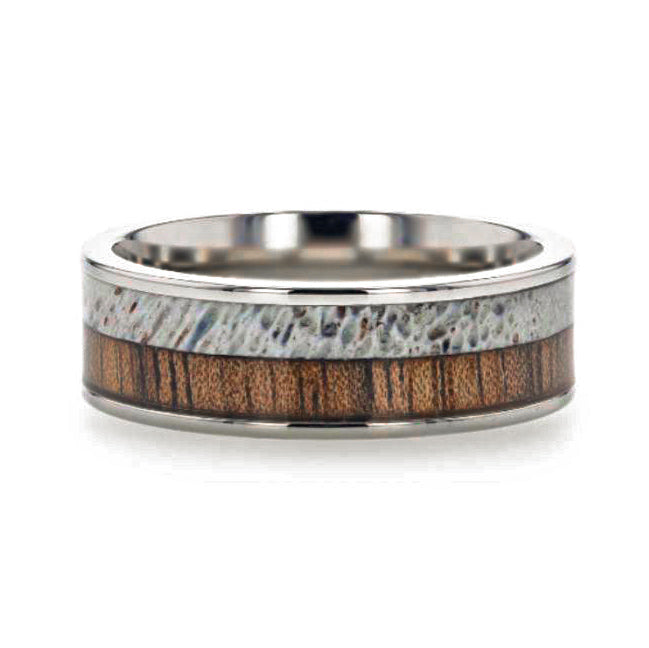 Wood Antler Titanium Men s Ring Vansweden Jewelers