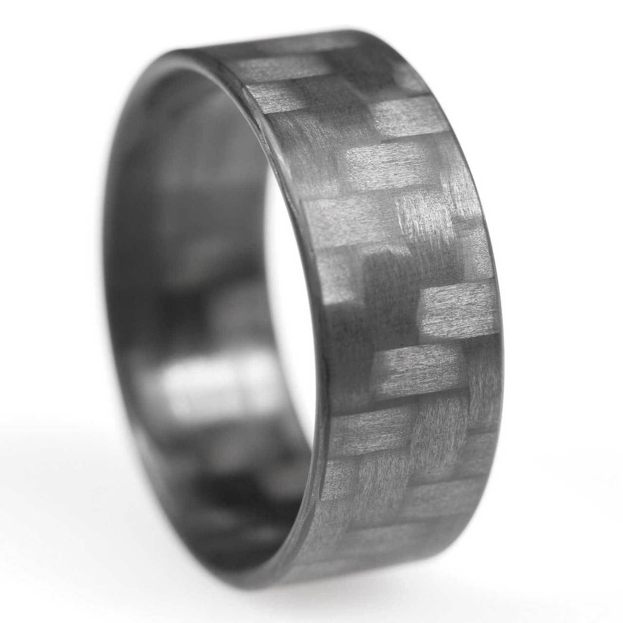 Bague pour homme en fibre de carbone ultra l g re Bijoutiers